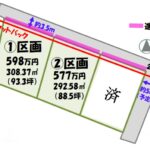 南箕輪村　田畑　3区画分譲地　577～598万円